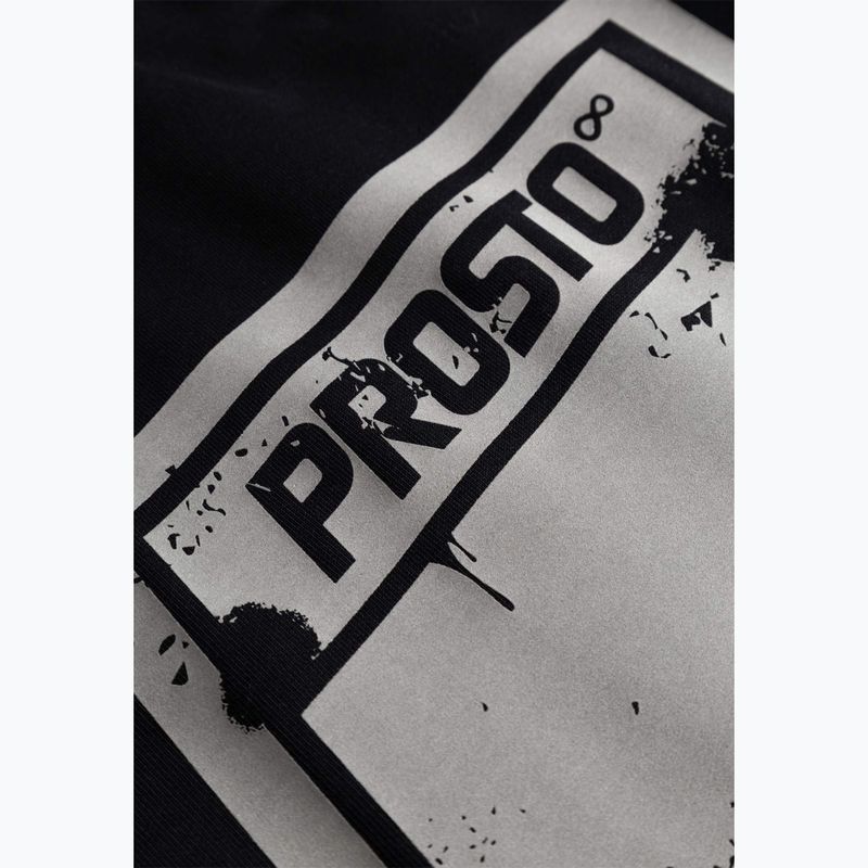 Herrenpullover PROSTO Hoodie Splash Shield black 3