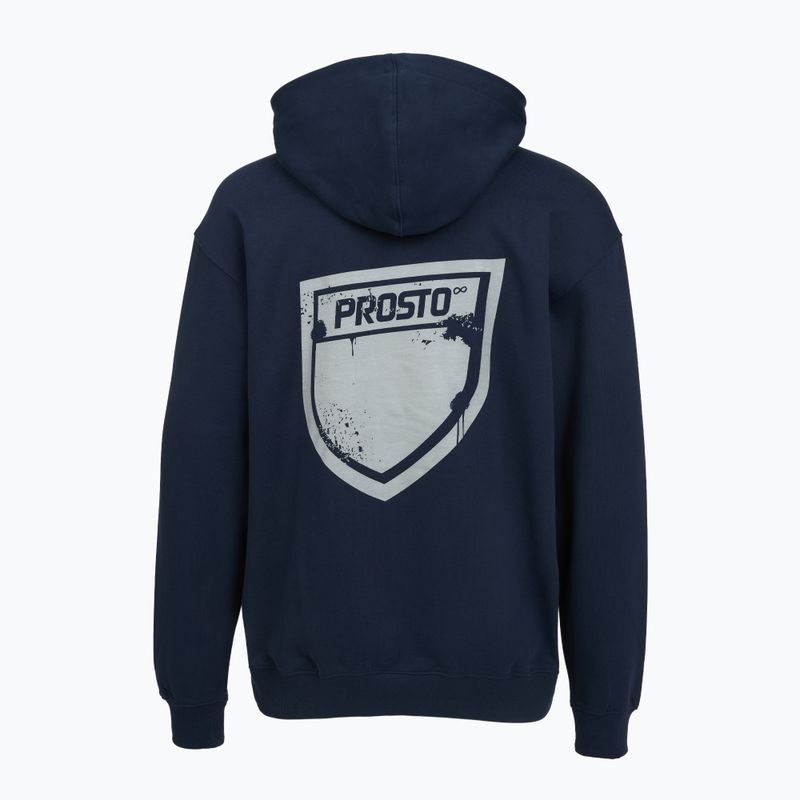 Herrenpullover PROSTO Hoodie Splash Shield navy blue 2