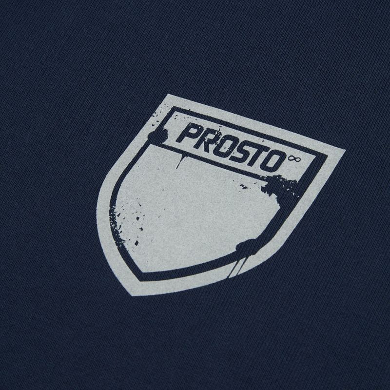 Herrenpullover PROSTO Hoodie Splash Shield navy blue 3