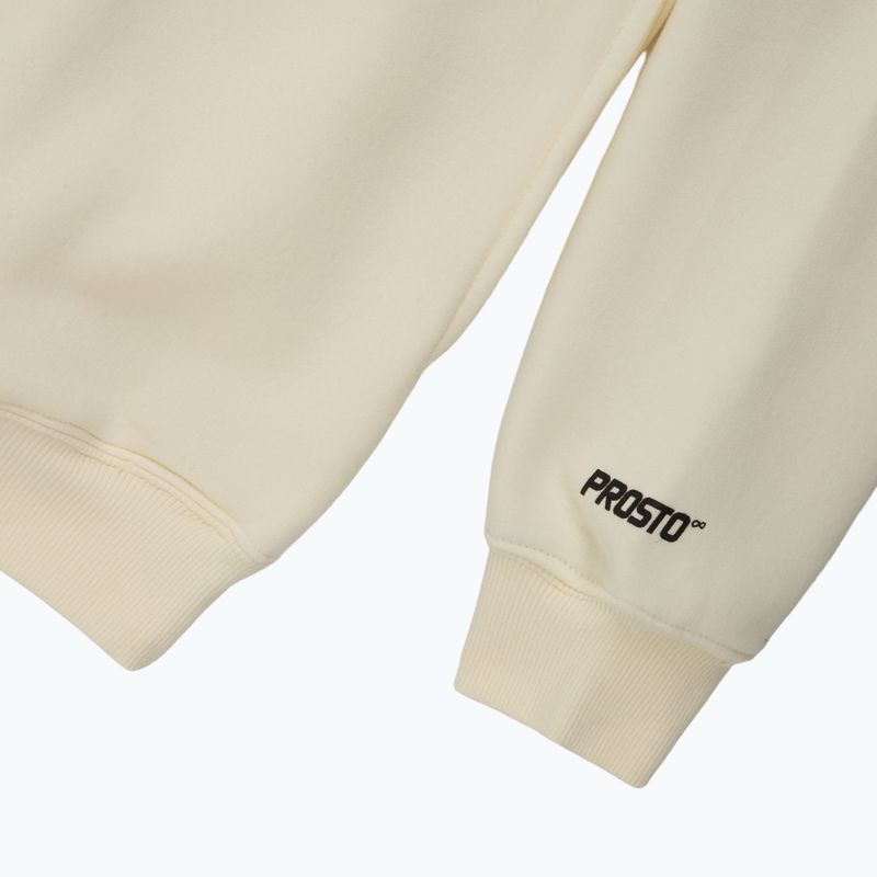 Herrenpullover PROSTO Hoodie Bark off white 4
