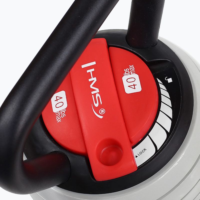 Verstellbarer Kettlebell HMS KR40 grau/schwarz 6