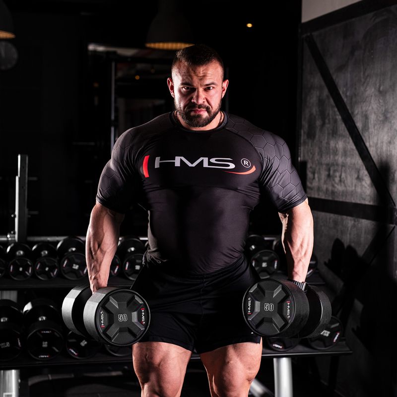 HMS HPC Kurzhantel 1 Stk. 50 kg schwarz 8
