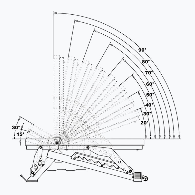 HMS verstellbare Trainingsbank L3150 schwarz 4