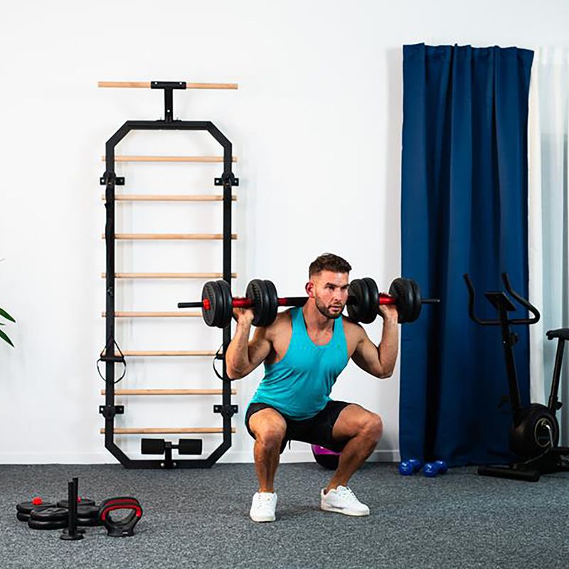 HMS SGN130 Pro Set 6W1 30kg Gewichte schwarz/rot 5