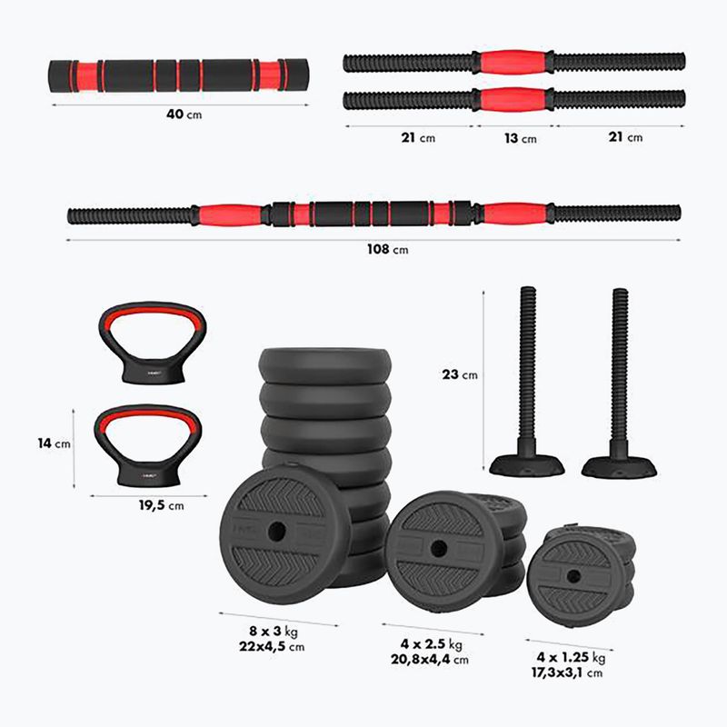 Gewichtssatz HMS SGN140 Pro Set 6w1 40 kg 2