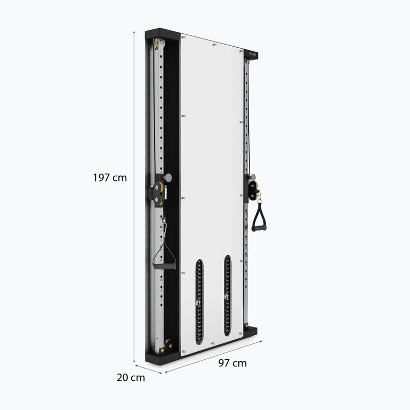 Wandmontierte Trainingsstation HMS BS302 Commercial silver 2
