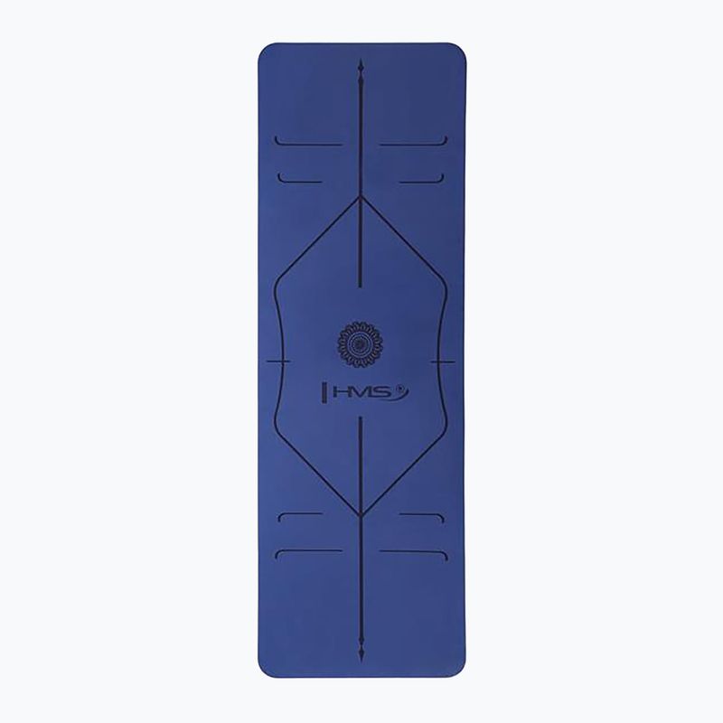 Yogamatte HMS YM10 8 mm dunkelblau