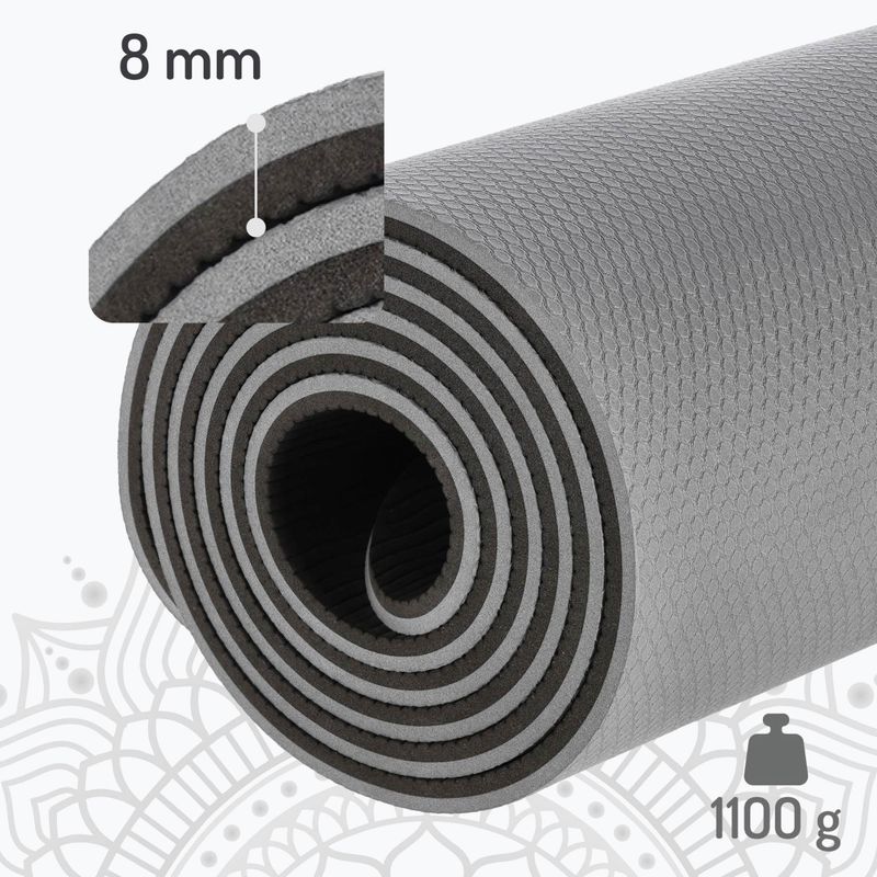 Yogamatte HMS YM10 grau 3