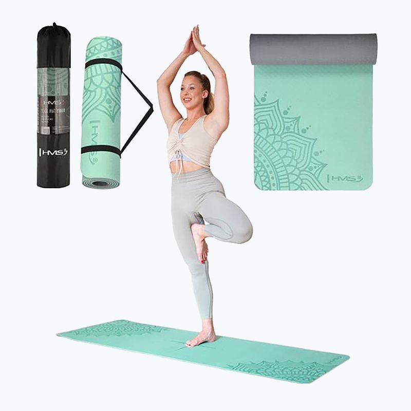 Yogamatte HMS YM10 8 mm neuwertig 5