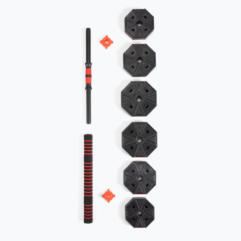 HMS Langhantelset mit austauschbaren Gewichten Sgc20 schwarz-rot 17-57-030 7