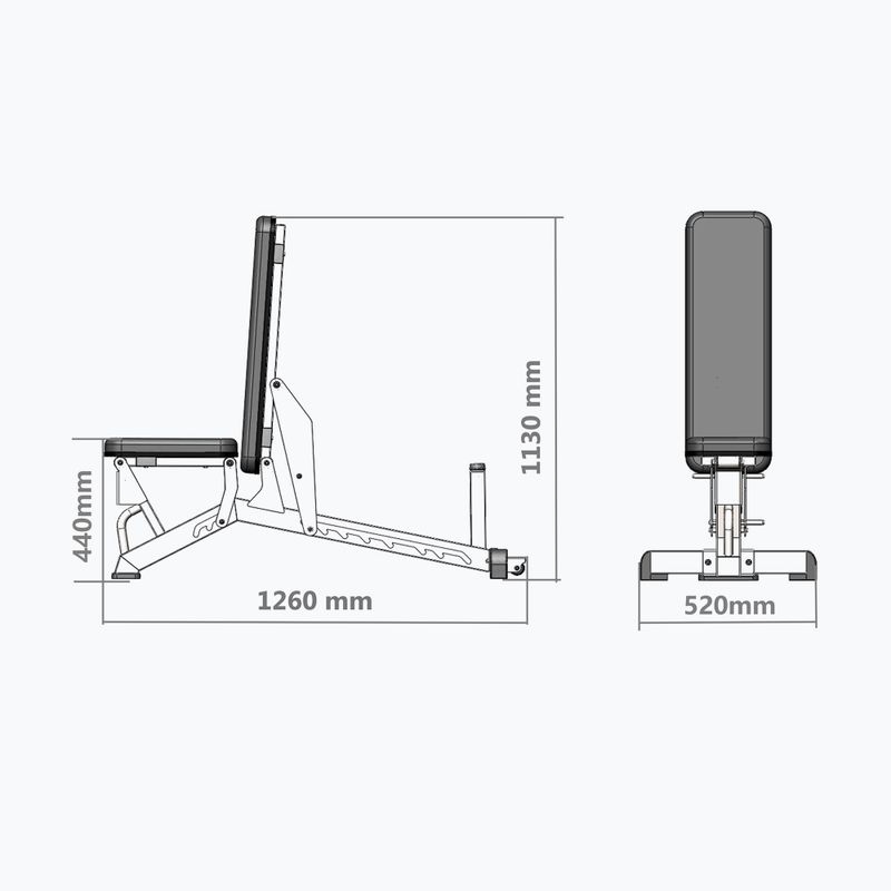 Verstellbare Trainingsbank HMS L1237 Semi Commercial 5