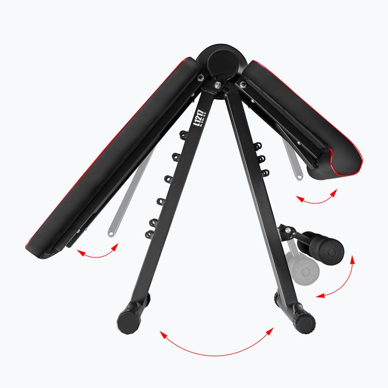 Trainingsbank mit Widerstandskabeln HMS L1217 schwarz 8