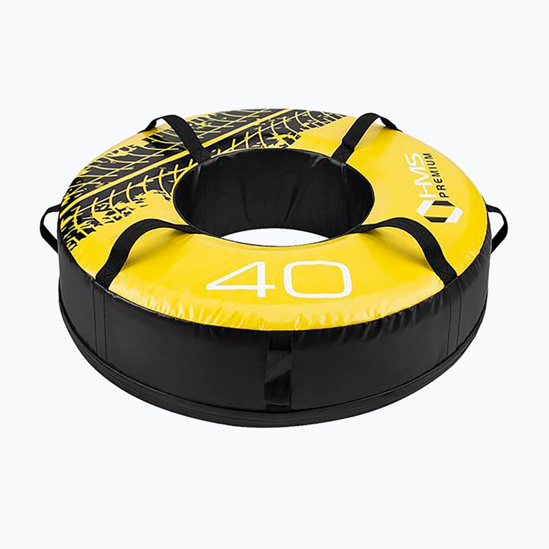 Trainingsreifen HMS PYT01 Premium 40 kg Schwarz/Gelb 3