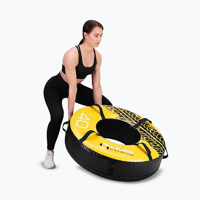 Trainingsreifen HMS PYT01 Premium 40 kg Schwarz/Gelb 8