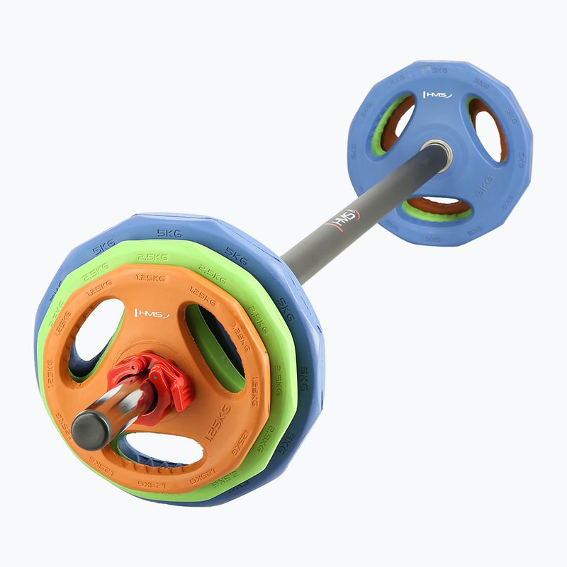 Langhantel mit Gewichten HMS SBP22 3