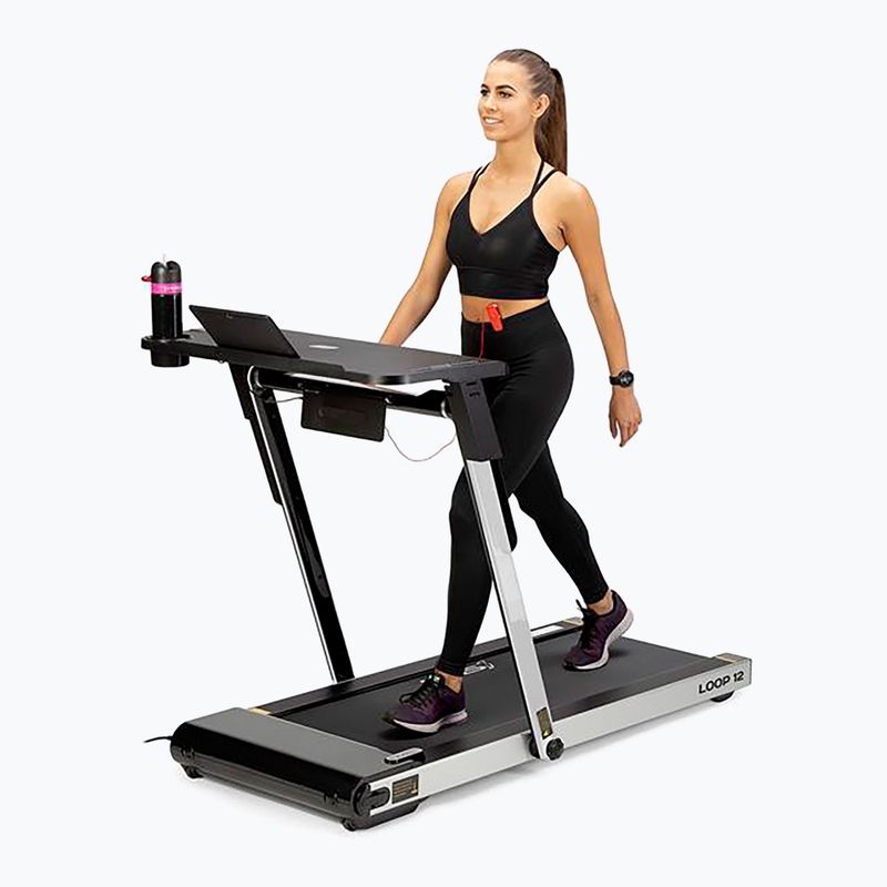 Elektrisches Laufband mit Tisch HMS LOOP12 Multi Grau 9