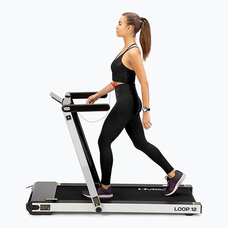 Elektrisches Laufband mit Tisch HMS LOOP12 Multi Grau 10
