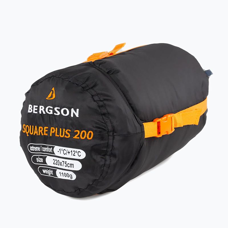 BERGSON Square Plus 200 Schlafsack aus dunklem Denim 7