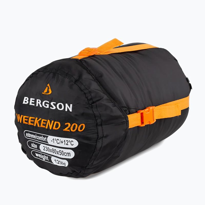 BERGSON Weekend 200 schwarzer Schlafsack 8