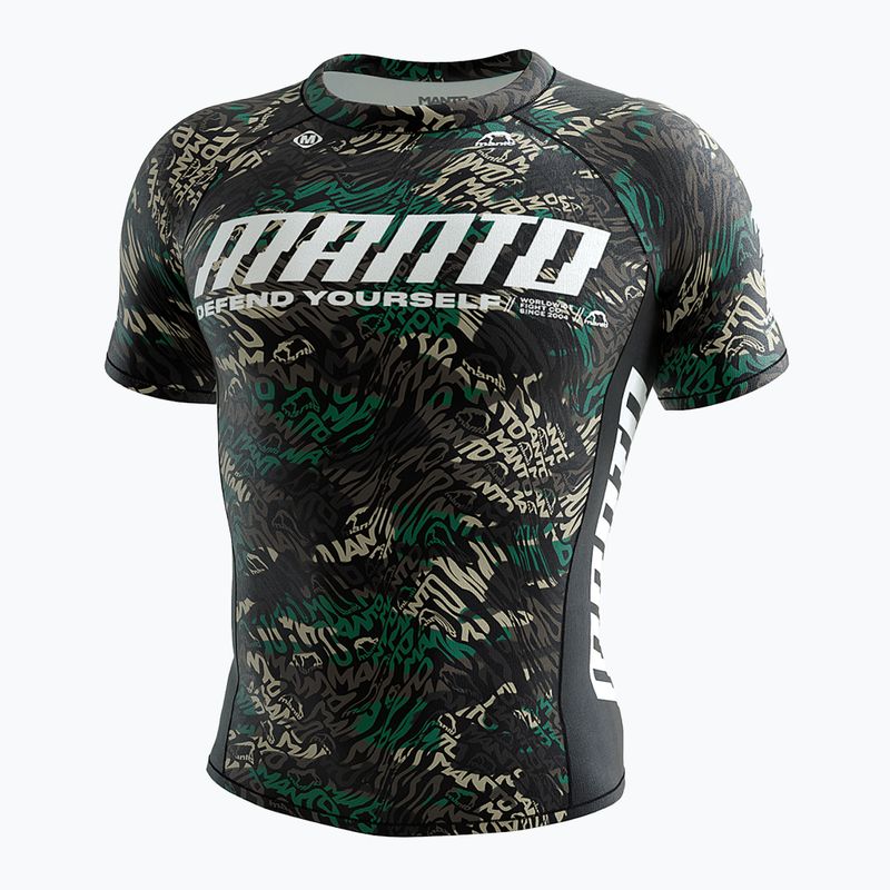 MANTO Distort Herren Rashguard T-Shirt schwarz MNR509