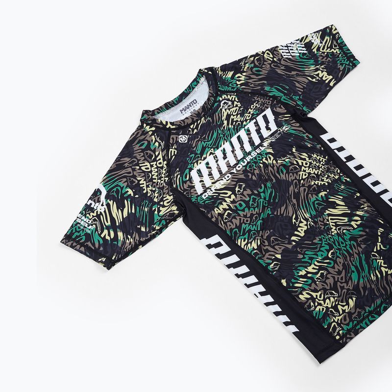 MANTO Distort Herren Rashguard T-Shirt schwarz MNR509 5