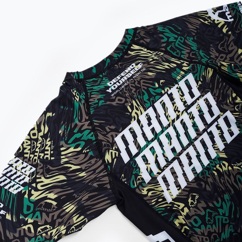 MANTO Distort Herren Rashguard T-Shirt schwarz MNR509 6