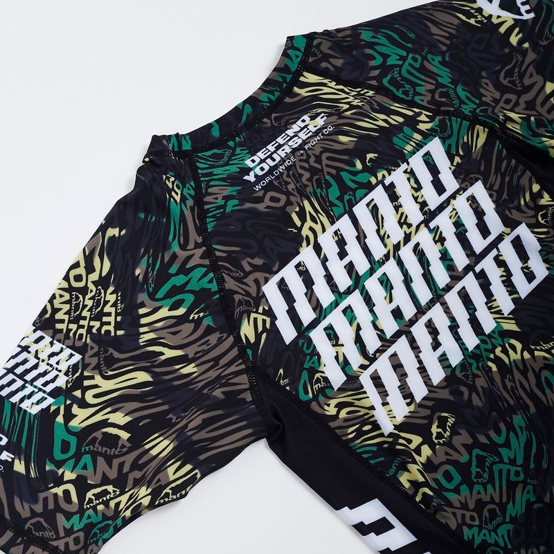 MANTO Distort Herren Rashguard T-Shirt schwarz MNR509 7