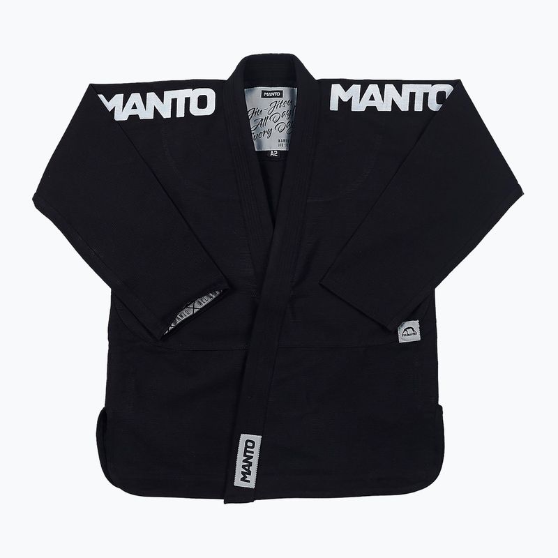 GI für Brazilian Jiu-Jitsu Herren MANTO X4 schwarz MNG978_BLK_A1 2
