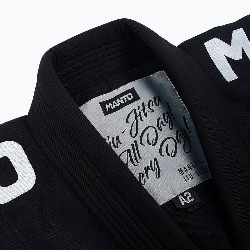 GI für Brazilian Jiu-Jitsu Herren MANTO X4 schwarz MNG978_BLK_A1 4