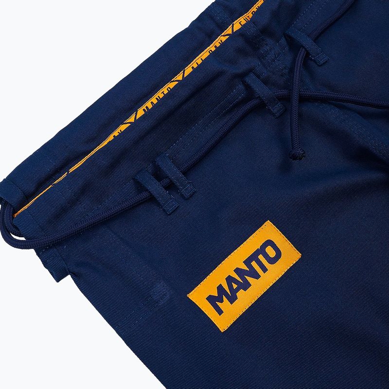GI für Brazilian Jiu-Jitsu Herren MANTO X4 navy blau MNG978_NAV_A1 7