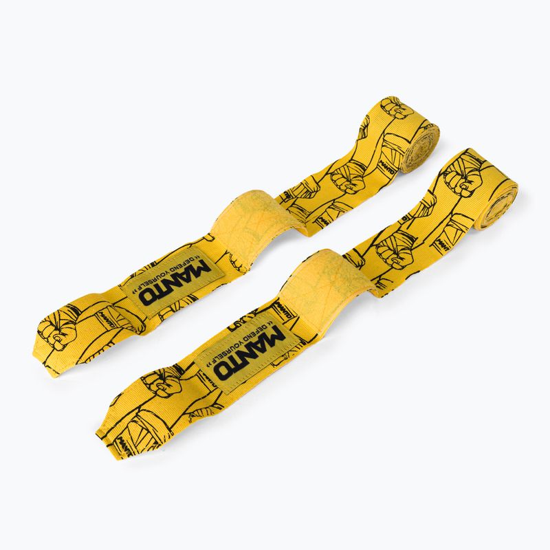 MANTO Punch gelbe Boxbandagen MNA884 2