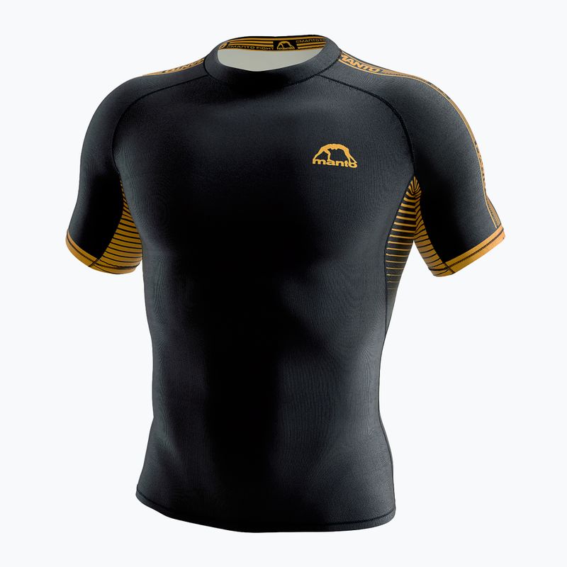MANTO Stripe 2.0 Herren Rashguard schwarz MNR851_BLK_2S
