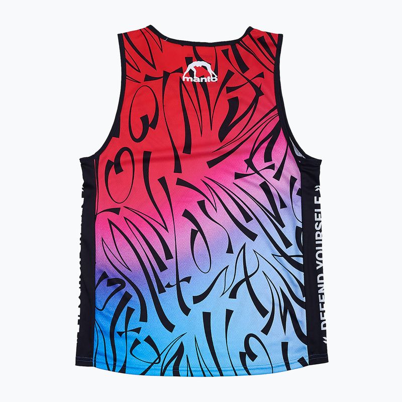 MANTO Herren Training Tank Top Multi Farbverlauf rot MNR512_BLU/RED_2S 2