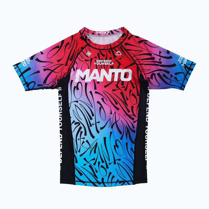 MANTO Herren Rashguard Multi Farbverlauf rot MNR854_BLK_2S 3