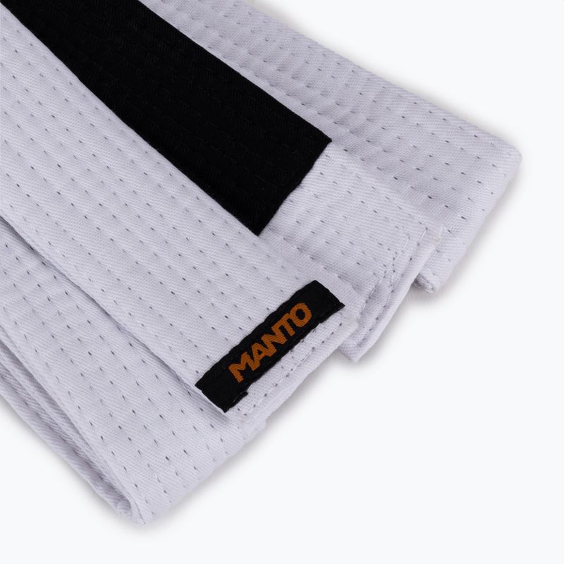 BJJ Gürtel MANTO Label weiß MNA854_WHT_A1 2