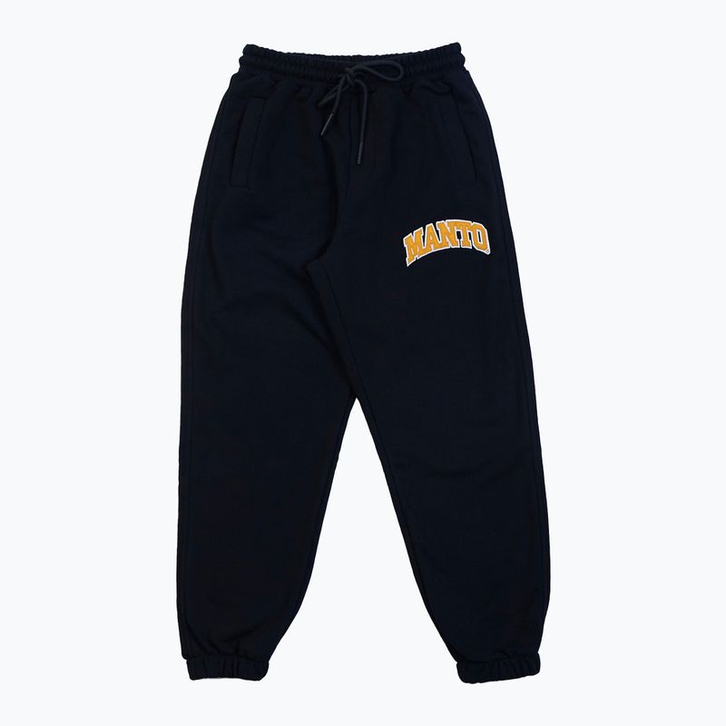 MANTO Herren Trainingshose Varsity schwarz MNS546_BLK/YEL