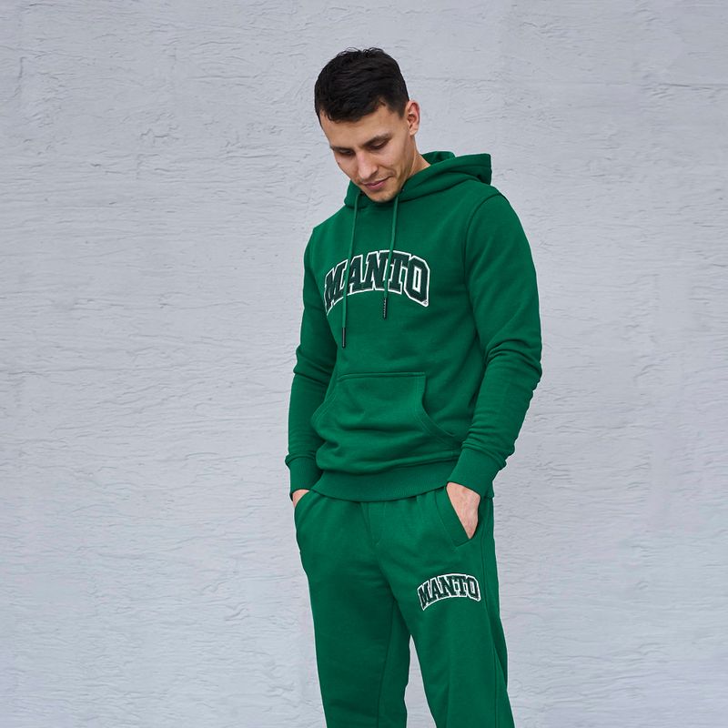 Herren MANTO Varsity-Kapuzenpullover grün MNH479_GRE 4