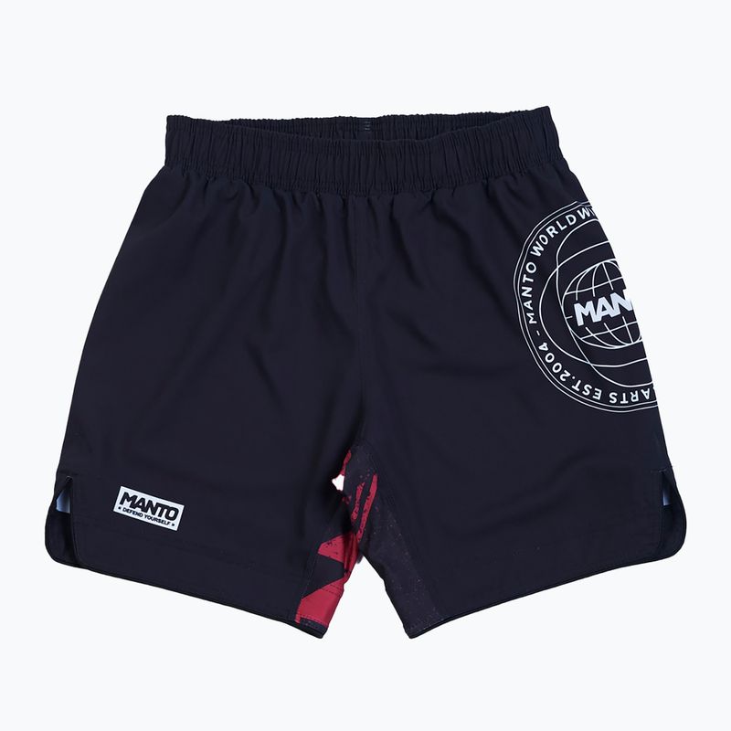 Herren Shorts MANTO Fragments schwarz-rot MNR868