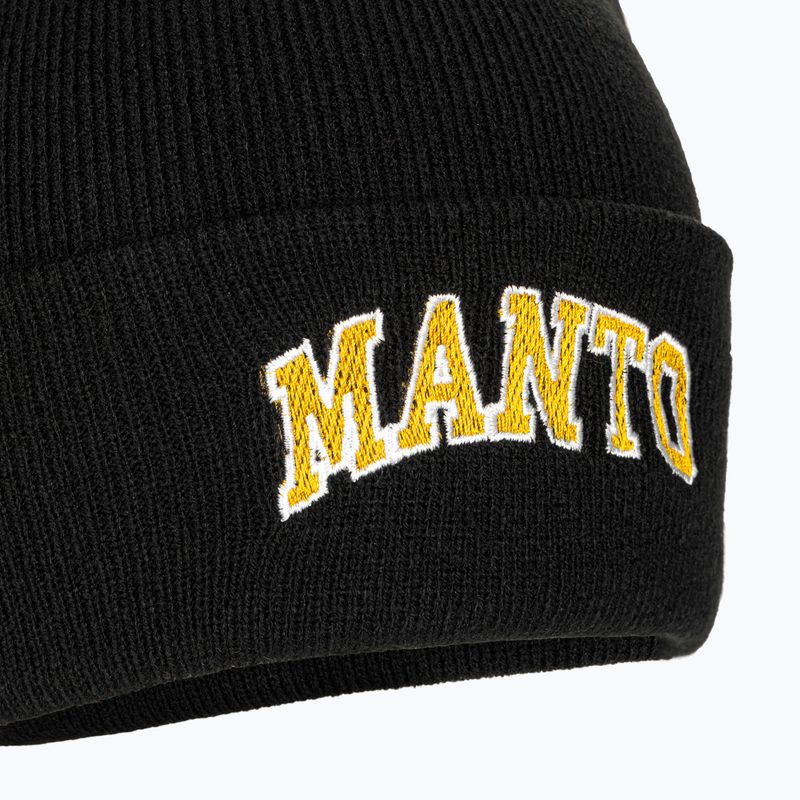 MANTO Varsity Wintermütze schwarz 4