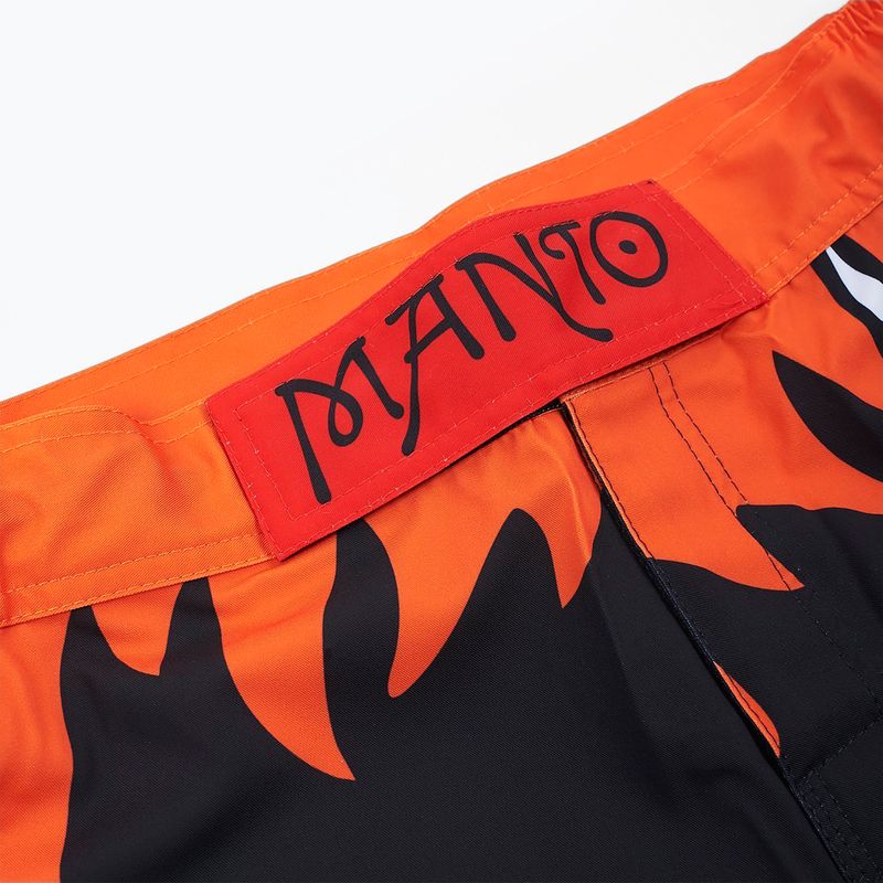 MANTO Diablo Herren Trainingsshorts schwarz-orange MNS507_BLK 5