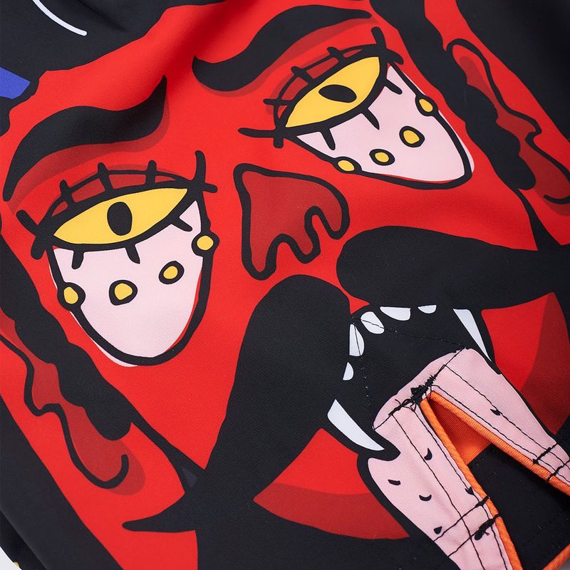 MANTO Diablo Herren Trainingsshorts schwarz-orange MNS507_BLK 6