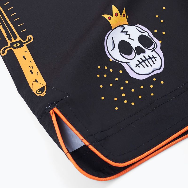 MANTO Diablo Herren Trainingsshorts schwarz-orange MNS507_BLK 8