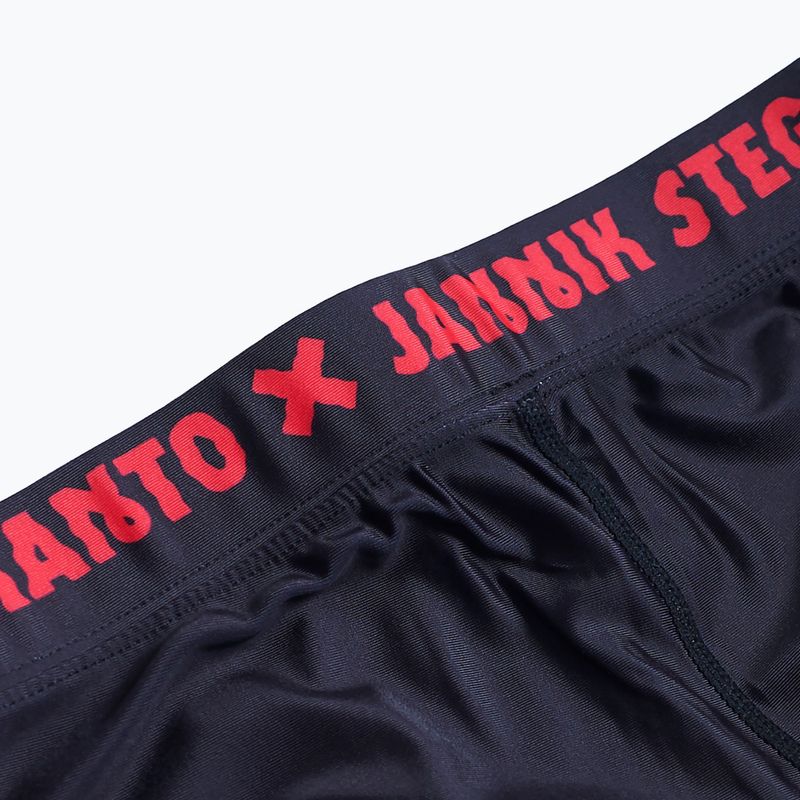 MANTO Night Out Herren Trainingsleggings schwarz/rot 4