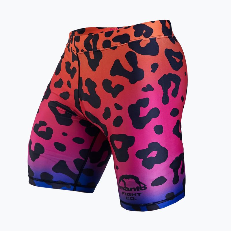 MANTO Herren-Shorts Leopardenmuster schwarz