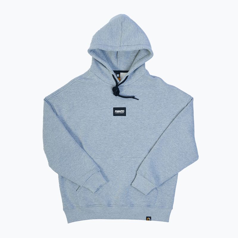 MANTO Herren Label Oversize Sweatshirt in Melange