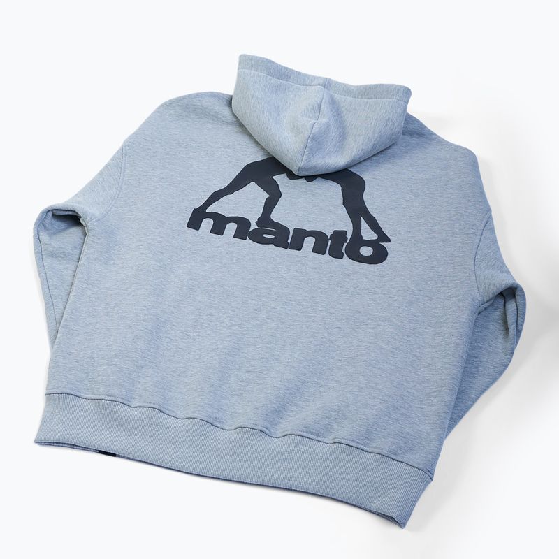 MANTO Herren Label Oversize Sweatshirt in Melange 2