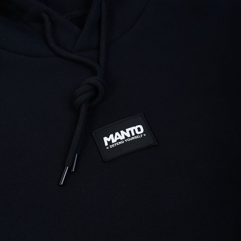 MANTO Men's Label Oversize Sweatshirt schwarz 3