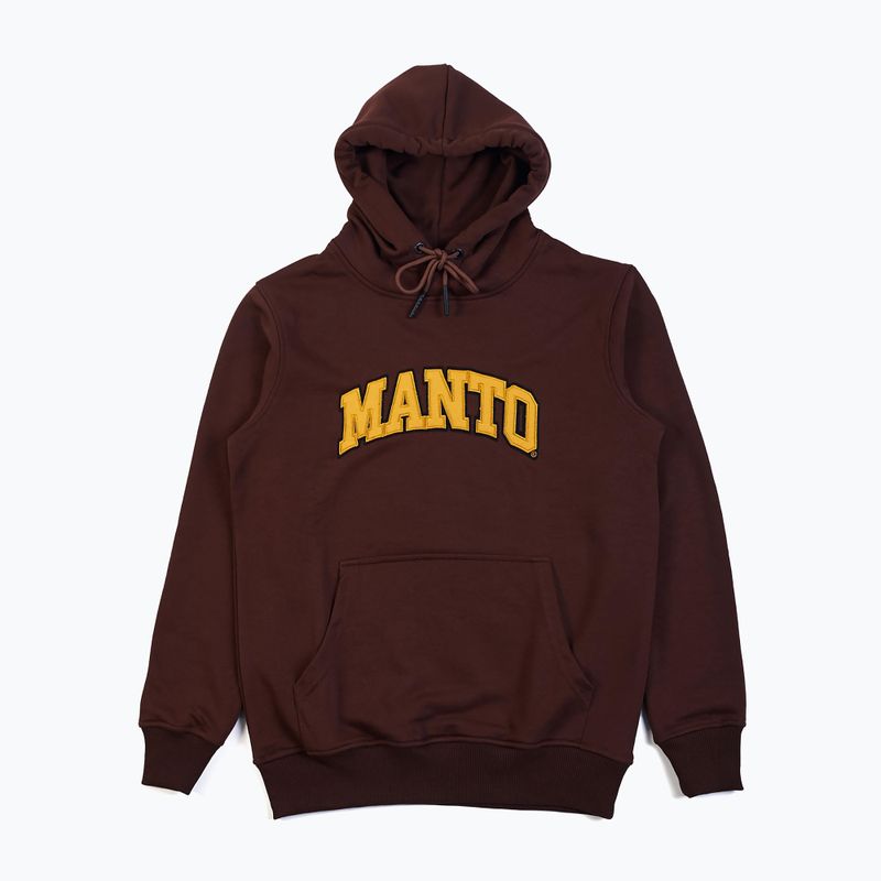 MANTO Herren Varsity Sweatshirt braun