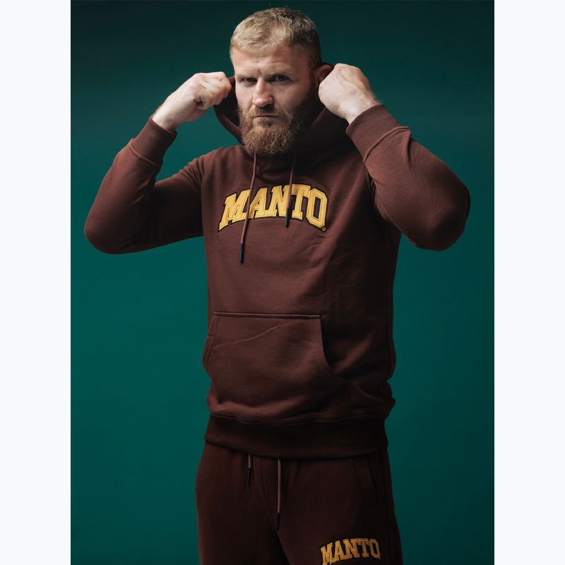 MANTO Herren Varsity Sweatshirt braun 7