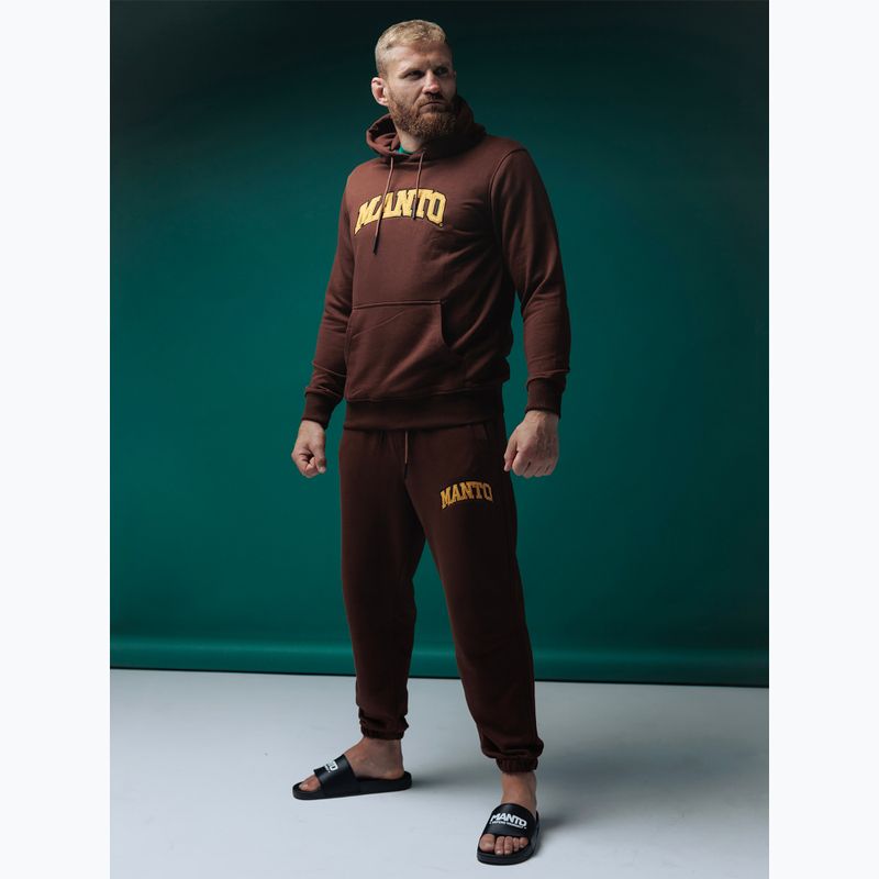 MANTO Herren Varsity Sweatshirt braun 8